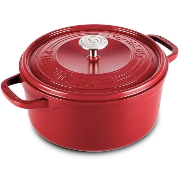 Featherweights Casserole With Lid, Scarlet Red - 28cm | Healthy Ceramic Nonstick Cookware | GreenPan Australia