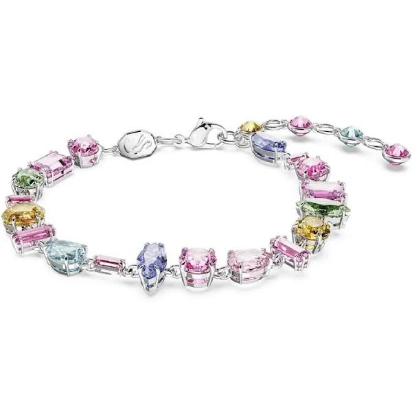 Swarovski Gema Bracelet, Mixed Cuts, Multicoloured, Rhodium Plated