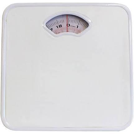 130kg Mechanical Bathroom Scales Weight Checker Kilo kg Kilograms - White