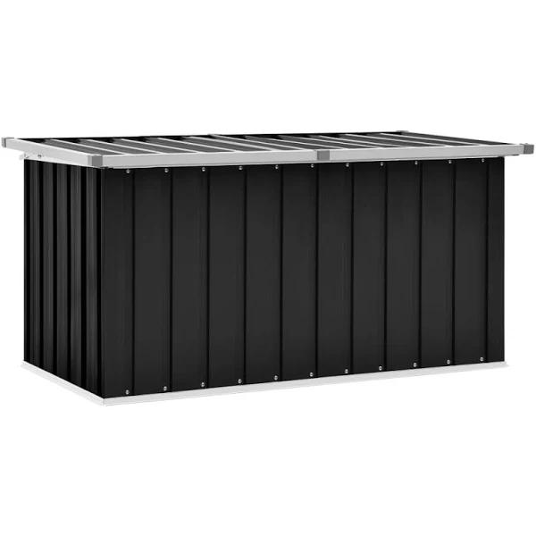 vidaXL - Garden Storage Box - Anthracite - 129x67x65 cm