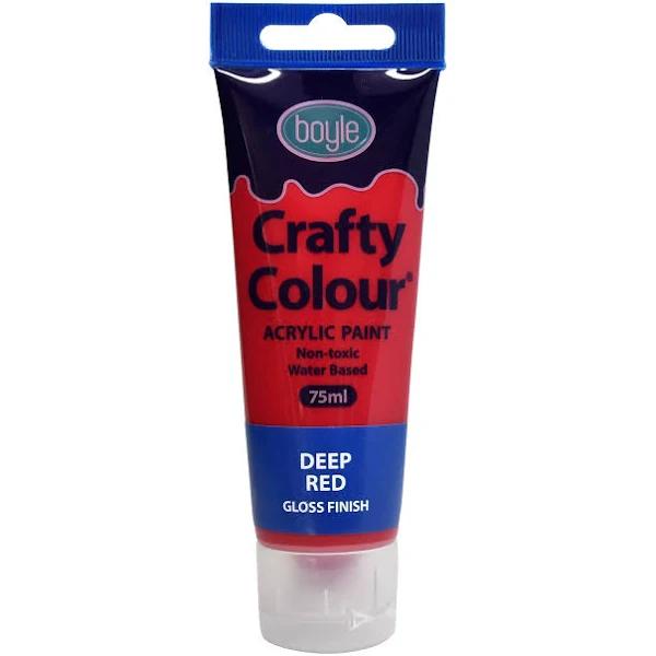 Boyle 75ml Deep Red Crafty Colour Acrylic Paint