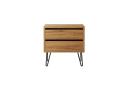 Luxo Furniture Amari 2 Drawer Bedside Table - Natural