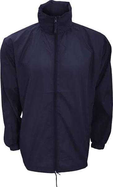 Kariban Mens Casual Windbreaker Jacket Navy 2XL Polyester Mens Jacket