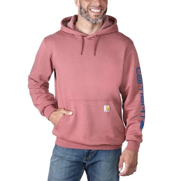 Carhartt Signature Sleeve Logo Hoodie Pink S