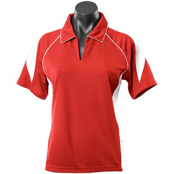 Piper | Ladies Contrast Piping & Panel Sport Polo 22 Plus Size