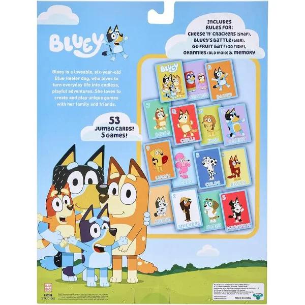 Bluey 5 in 1 Card Game