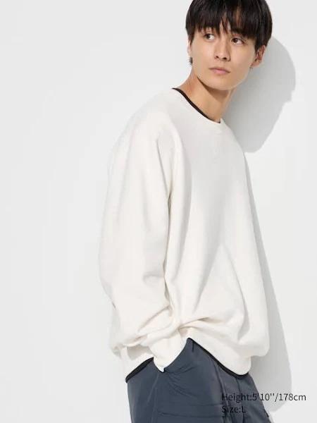 Uniqlo Sweatshirt - Off White Size XXL