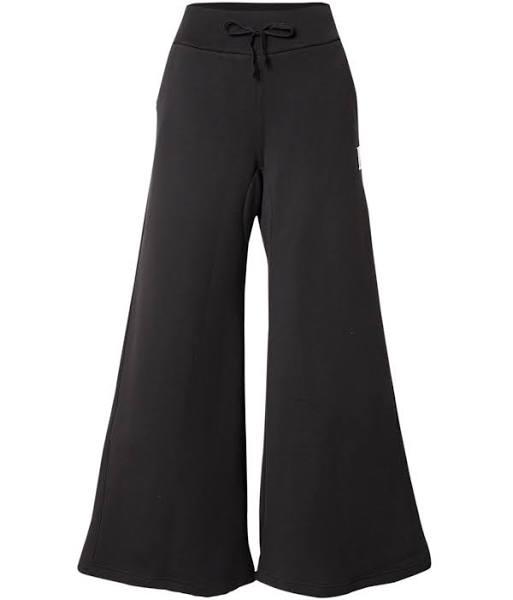 adidas-Lounge Fleece Wide Pants-Women-Black-XL