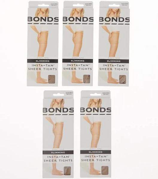 Bonds Instant Tan Sheer Tights 5 Pack - Medium