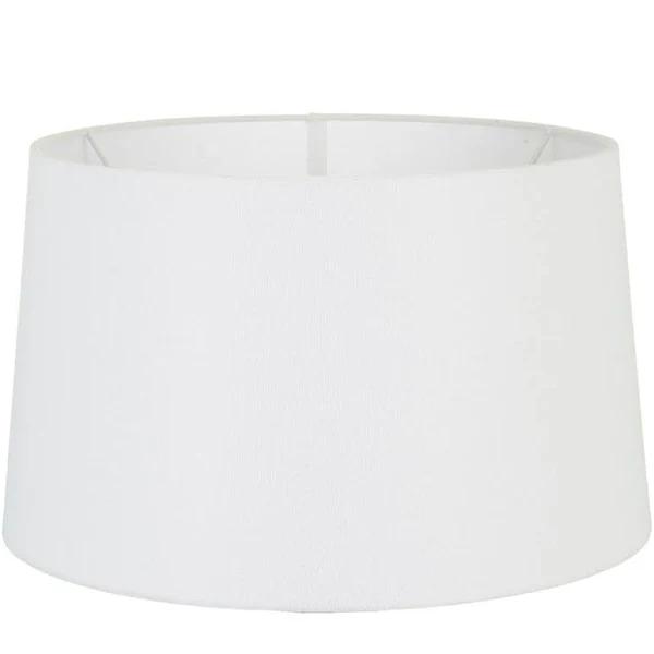 Emac & Lawton XXL Drum Lamp Shade - Textured Ivory - Linen Lamp Shade with E27 Fixture