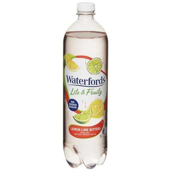 Waterford's Lemon Lime Bitters Lite & Fruity Sparkling Mineral Water