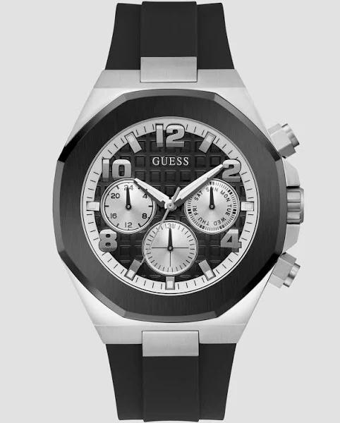 Guess GW0583G1 Empire Black Silicone Mens Watch