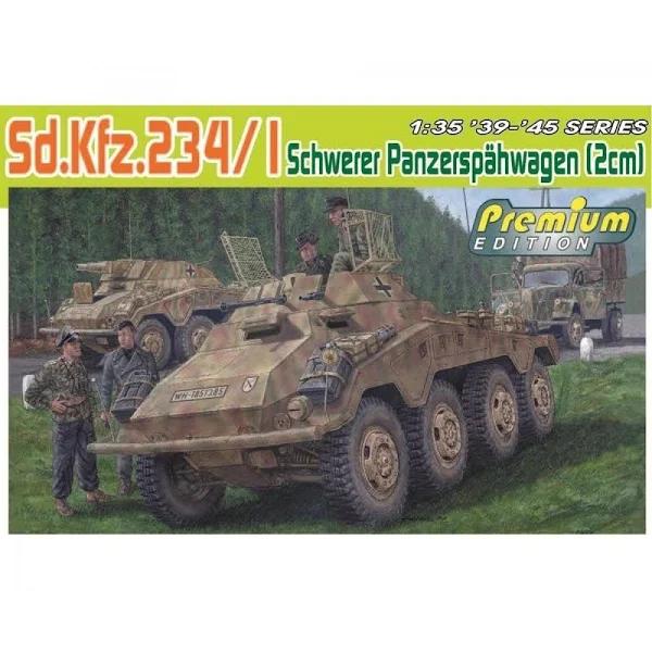 Dragon 1/35 Sd.Kfz.234/1 Schwerer Panzerspahwagen (2cm) Premium Edition Plastic Model Kit