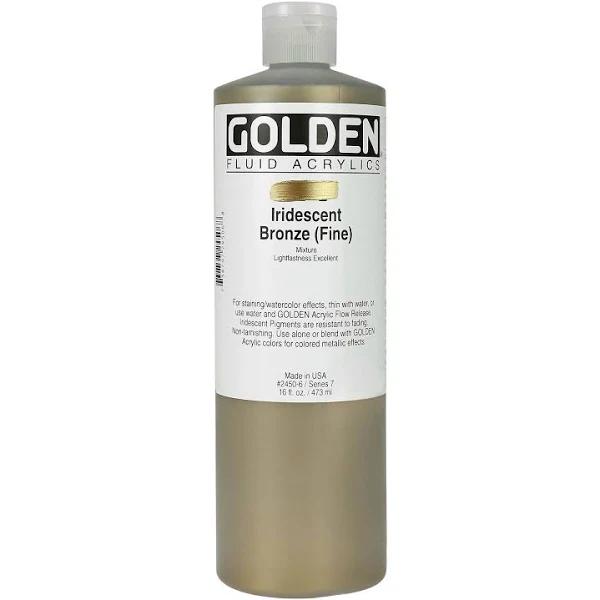 Golden Fluid Acrylic 473ml Iridescent Bronze (Fine)