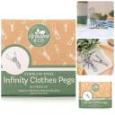 Stainless Steel Infinity Clothes Pegs 60 Pack