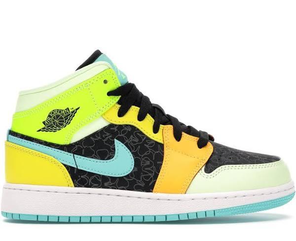 Jordan 1 Mid SE Aurora Green (GS)