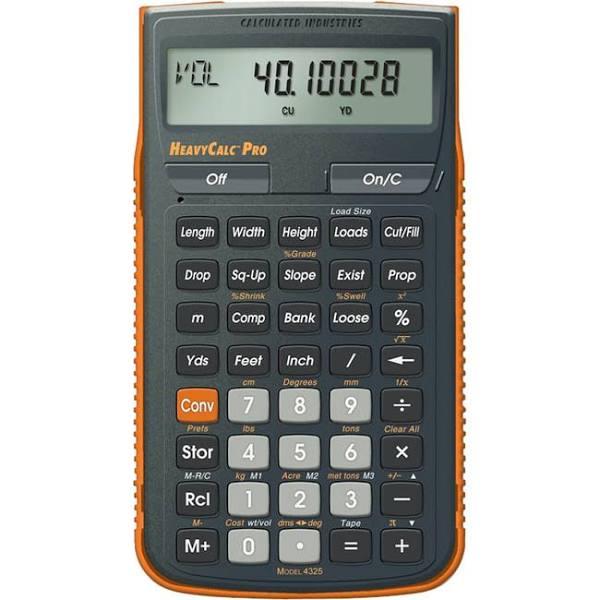 Calculated Industries 4325 HeavyCalc Pro Construction Calculator