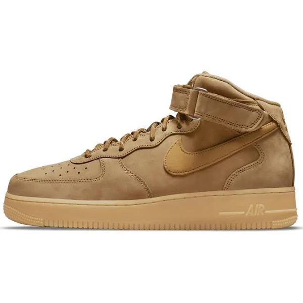 Nike Air Force 1 Mid '07 'Flax' Sneakers | Brown | Men's Size 7.5