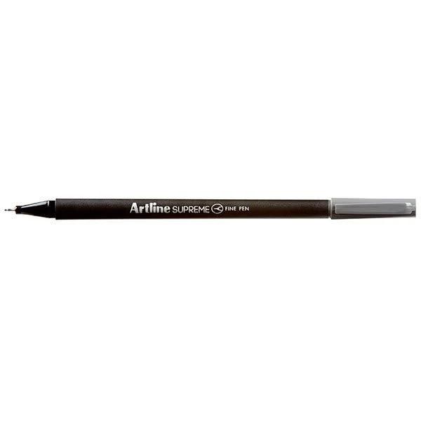 Artline #102111 Supreme Fineliner Pen 0.4mm Grey Box of 12