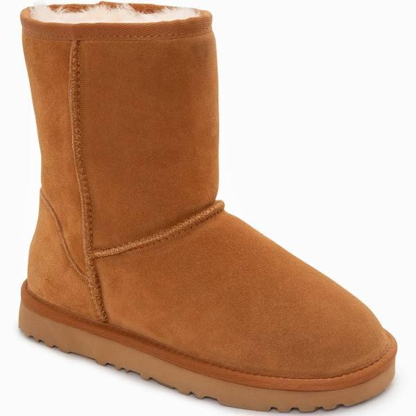 UGG Boots Genuine Australian Sheepskin Unisex Short Classic Suede (Chestnut EU40)