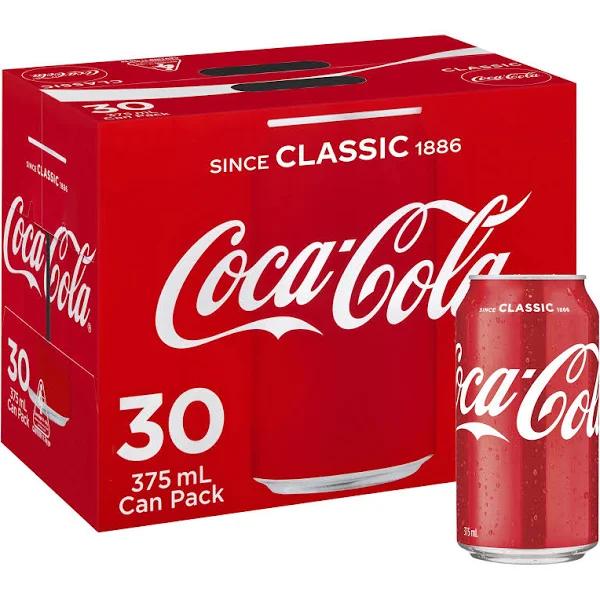 Coca-Cola Cans 375ml 30 Pack