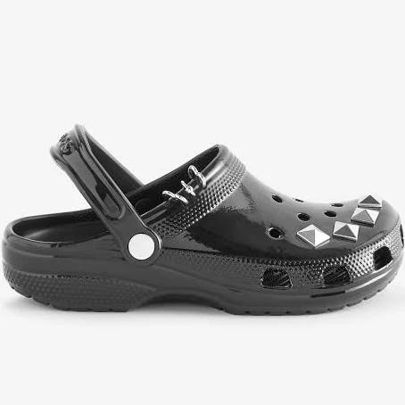 Crocs Classic Studded Clogs in Black