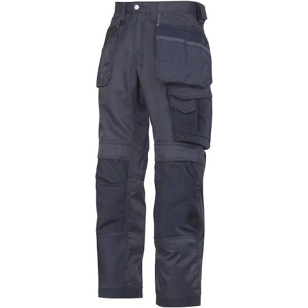 Snickers Mens Duratwill Craftsmen Trousers Navy/Black 38R