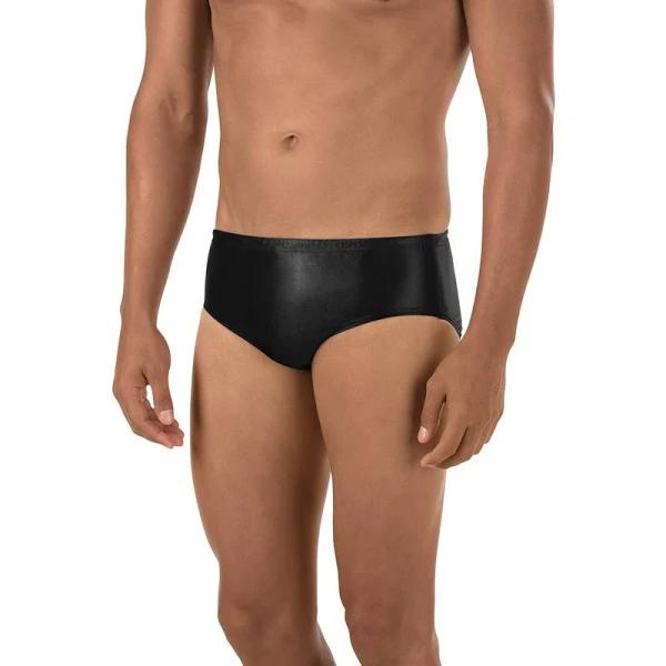 Speedo Men's Avenger Polyester Water Polo Brief - Black - Swimoutlet.com