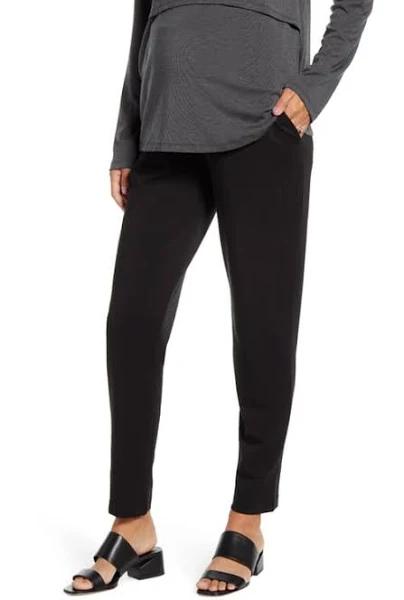 Loose Leg Maternity Pants - Black XS