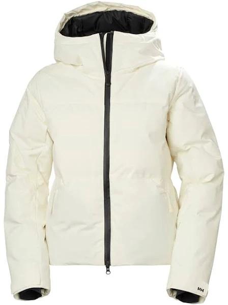 Helly Hansen Nora Short Puffy Hooded Jacket White Women - L