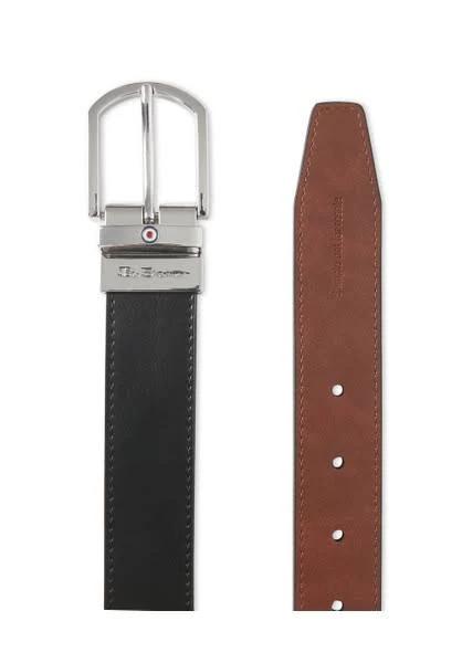 Ben Sherman Reversible Pin Buckle Belt in Black/Tan Assorted L