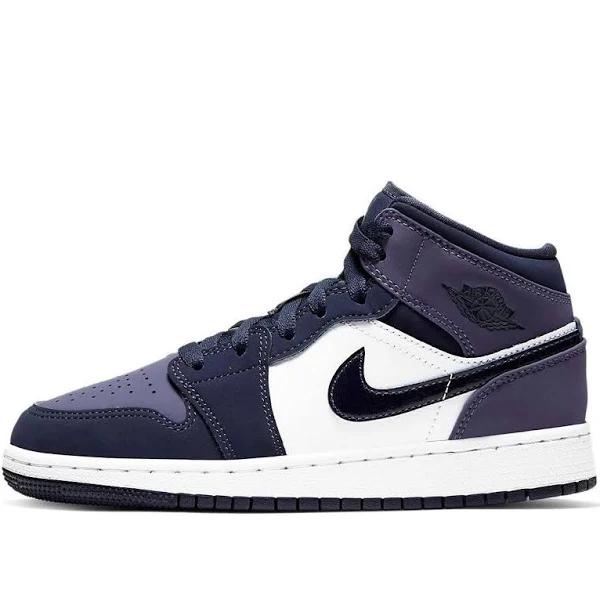 (GS) Air Jordan 1 Mid 'Sanded Purple' 554725-445 US 3½Y