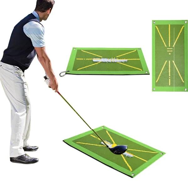 Golf Training Mat For Swing Detection Batting Golf Hitting Mat Golf Training Aid Equipment