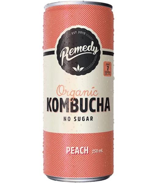 Remedy Kombucha Can Peach - 250ml