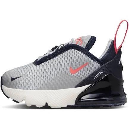 Nike Kids' Air Max 270 BT (TD) Light Smoke Grey/Black - Size 10C