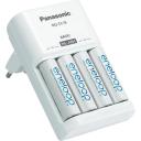 Panasonic Battery Charger With 4 Pack AA Eneloop Batteries