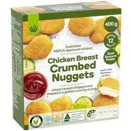 Woolworths Chicken Breast Crumbed Nuggets 400g