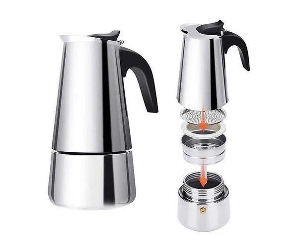 Stainless Steel Coffee Maker Moka Pot Coffee Maker Mocha Espresso Latte Machine