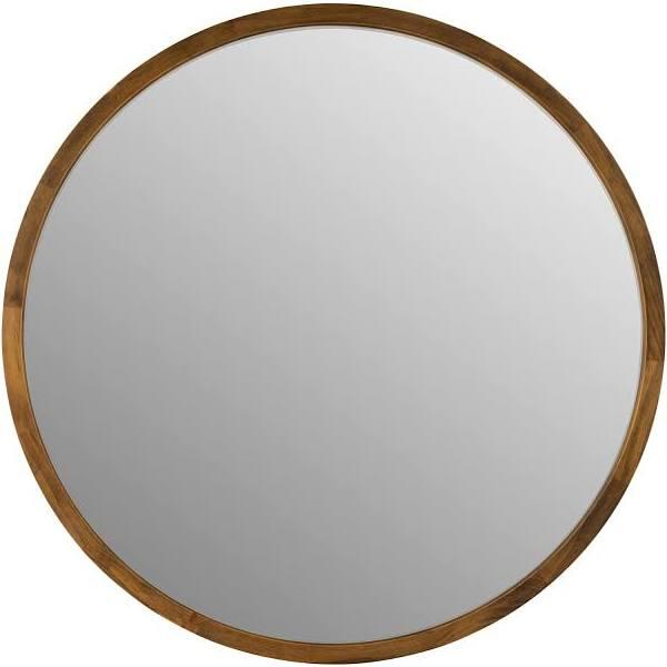 One Six Eight London Tina 60cm Dark Wood Solid Wood Mirror