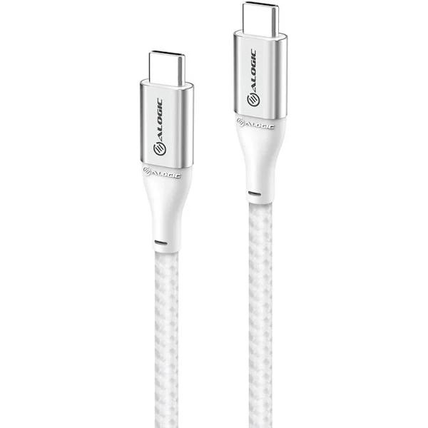 Alogic Super Ultra USB 2.0 USB-C to USB-C Cable - 30cm - 5A/480Mbps - Silver