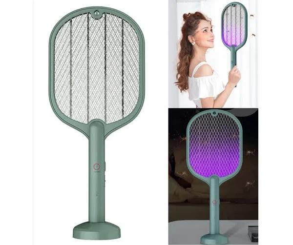 Electric USB Rechargeable Racket Fly Swatter Mosquito Insect Killer Bug Zapper