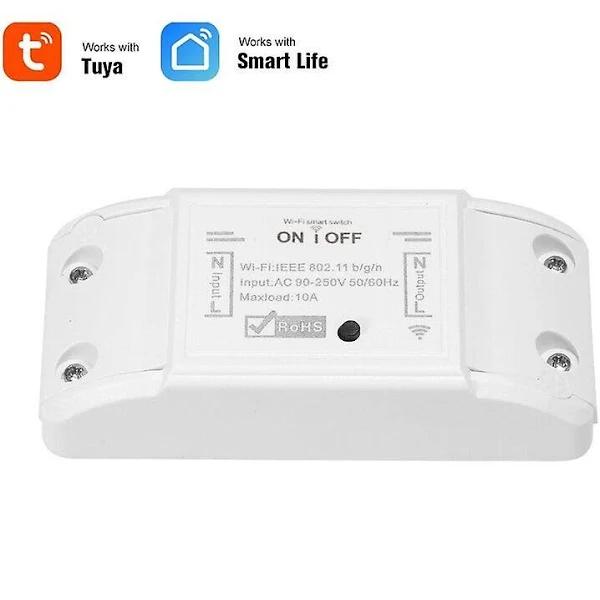 Wifi Smart Switch 10A / 2200W Wireless Remote Timer White