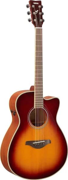 Yamaha FSC-TA TransAcoustic Concert Body Cutaway in Brown Sunburst