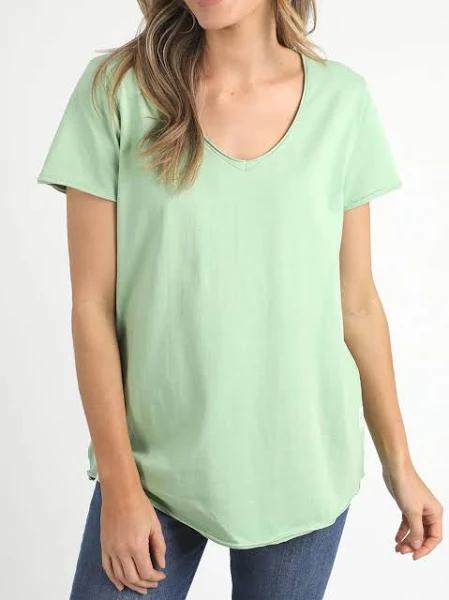 Elm Fundamental V Tee Quiet Green / 6