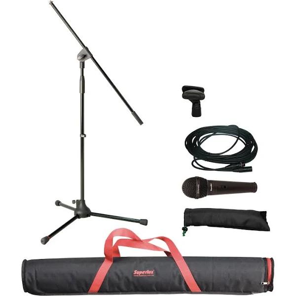 Superlux MSKA(X) Microphone Package With Stand and Carry Bag