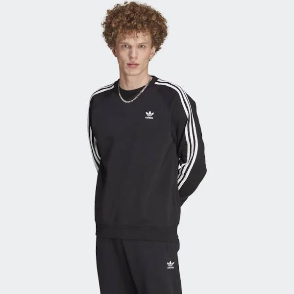 adidas-Adicolor Classics 3-Stripes Crew-Men-Black-M