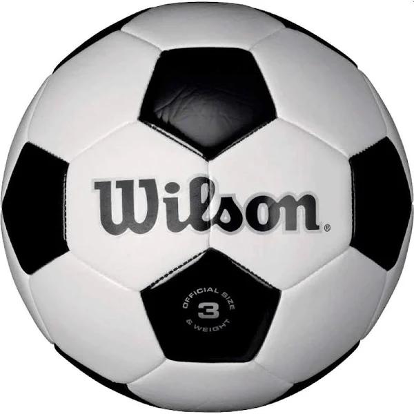 Wilson Traditional Soccer Ball White/Black Size 3