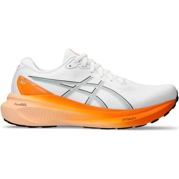 ASICS Gel Kayano 30 Mens Running Shoes White/Orange US 7