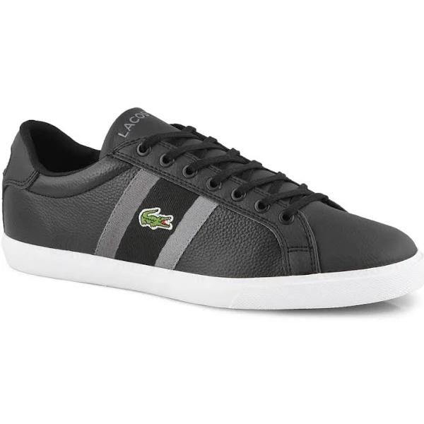 Lacoste Adult Mens Grad Vulc 120 2 P SMA Lifestyle Sneakers Black Dark Grey US 9.5