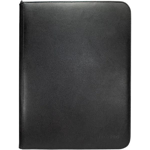 Ultra Pro Binder - Vivid 9 Pocket Zippered Pro Binder Black